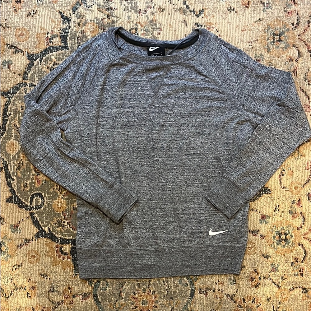 Nike Gray Crewneck Long Sleeve
